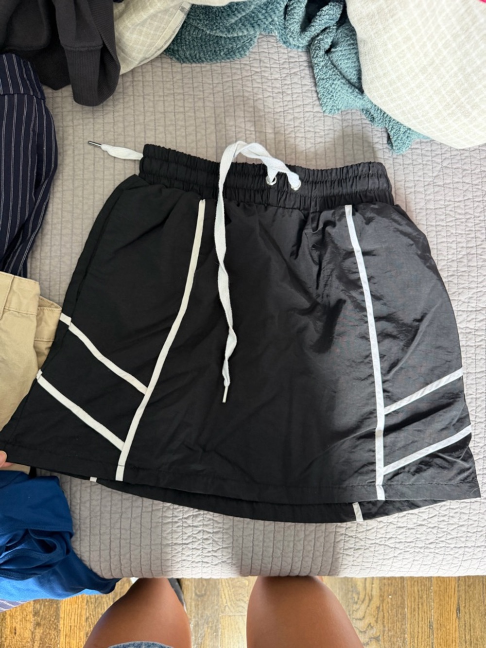 Forever 21 Black Skirt with White Trim